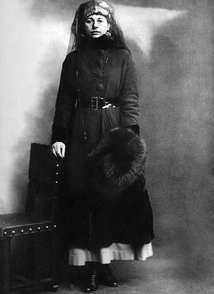 Mata Hari en su di del arresto el 13 de febrero de 1917